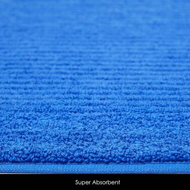 Килимок для ванни Homescapes Imperial 50x80см, 100 бавовна, готельна якість, темно-синій