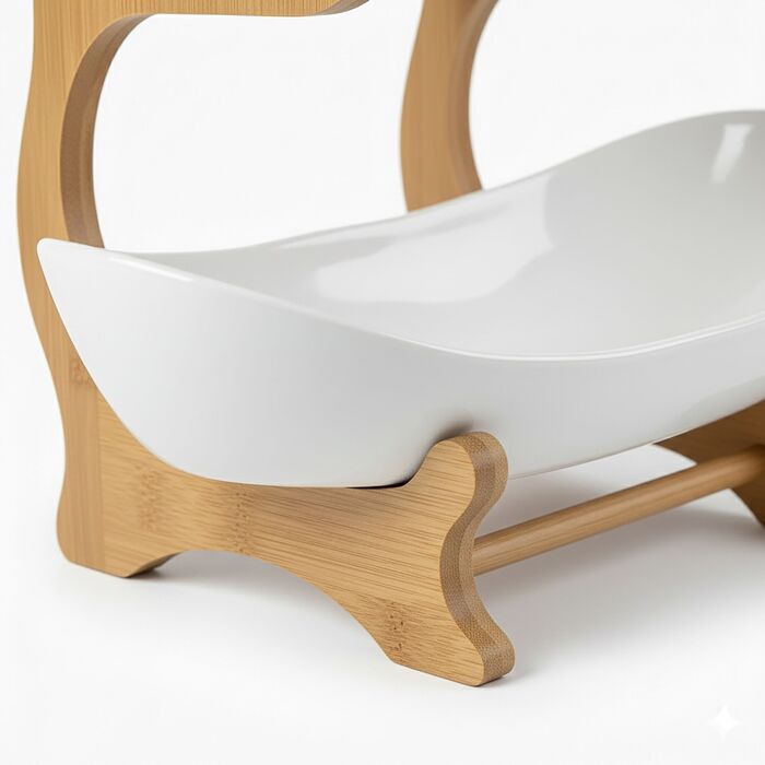 Підставка для рослин Relaxdays з бамбука, 3 яруси