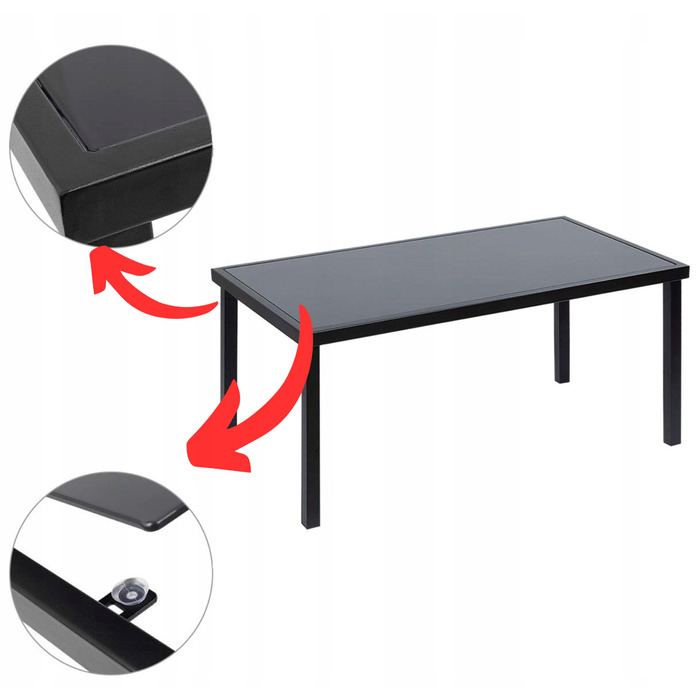 Комплект садових меблів Panama для балкона та тераси: диван на 4 особи та 2 крісла