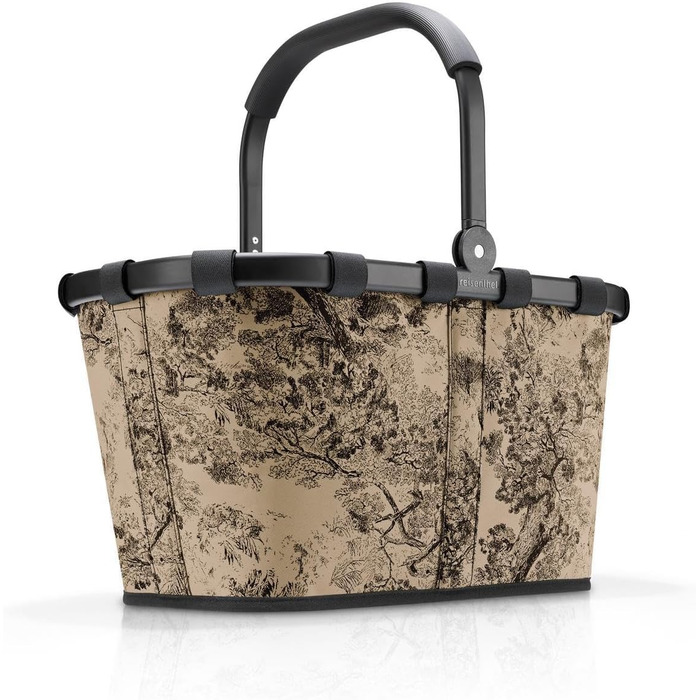 Сумка-шопер Reisenthel Carry Bag – стабільний кошик для покупок з великим об'ємом та практичною внутрішньою кишенею. Елегантний та водостійкий дизайн (Jacquard Brown, Single)