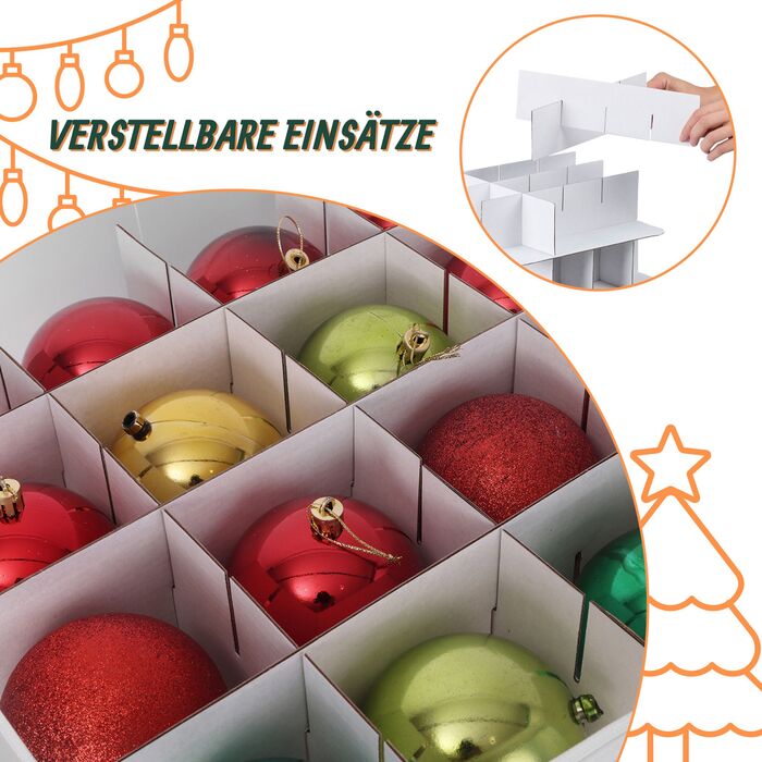 Коробка для зберігання новорічних кулі