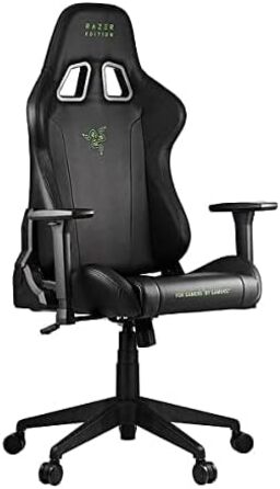 Ігрове крісло Razer TAROK Essentials Edition від Zen Gaming, з підтримкою попереку та шиї, 3D підлокітники, чорний/зелений колір