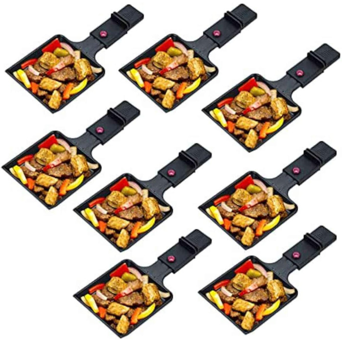 Ракулетка Melissa 16300026 з грилем для 8 осіб, 1200 Вт, регульована температура, чорний колір