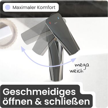 Змішувач для ванної кімнати Instmaier Amelie, одноlever, з міді (чорний/хром)