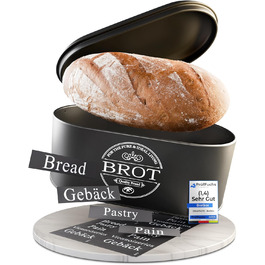 Набір контейнерів для зберігання продуктів IDEALTASTIC® Premium (3 шт x 500г) – кава, цукор, борошно | Зберігання в вакуумі | Чорний матовий