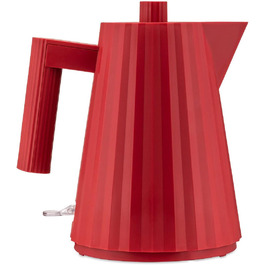 Електричний чайник Alessi Plissé MDL06/1RUK, 100 cl, червоний, з термопластичного матеріалу, 2400W, англійський штекер