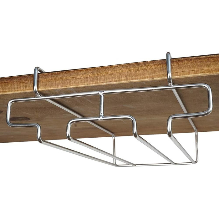 Підставка для склянок BAFVT – 2-ярусна, з нержавіючої сталі, для кріплення під шафу, органайзер для зберігання склянок