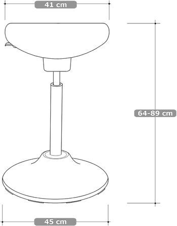Крісло-трансформер VERSEE V1703 з тканини, чорне: регульована висота, поворотне, для офісу та дому
