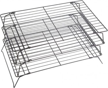 3-х поверховий охолоджувальний стенд для кондитерських виробів, охолоджувальна решітка, укладена з антипригарним покриттям, тортова решітка, охолоджувальна решітка