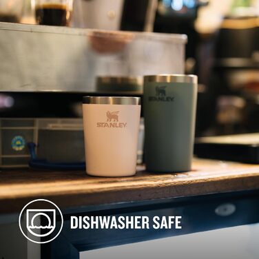 Термокружка Stanley Cafe To Go - 0.23L, чорна - нержавіюча сталь, 4 години тепла, 5 годин холоду