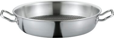 Сковорода Spring Vulcano Cut Resist XL, Ø 24 см, нержавіюча сталь, бортик висотою 7 см, антипригарна, індукційна, 5-шаровий матеріал, стійка до подряпин, жароміцна (60 символів)