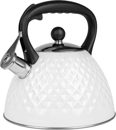 Чайник електричний Induktion 3L з автоматичним свистком - нержавіюча сталь, для індукційних, газових та електричних плит