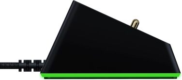 Підставка для навушників Razer Chroma з USB-хабом та RGB-підсвічуванням (7.1 Surround Sound, інтегрована підставка, протиковзкий фундамент) Білий (Чорний, Mouse Dock Chroma, Single)