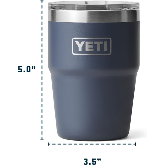Термос YETI Rambler 16 oz (473 мл) з кришкою MagSlider, колір Moon Dust