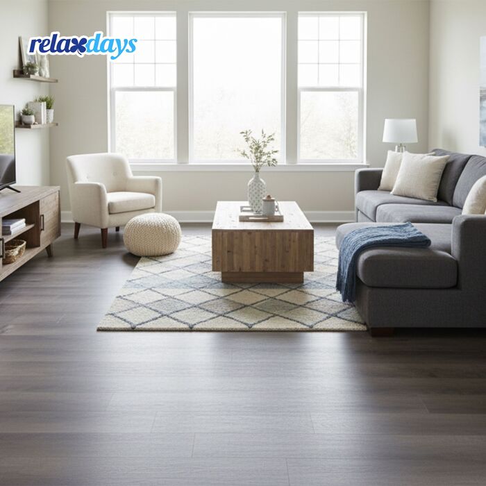 Вініловий підлоговий декор Relaxdays з самоклеючою основою та дизайном під дерево