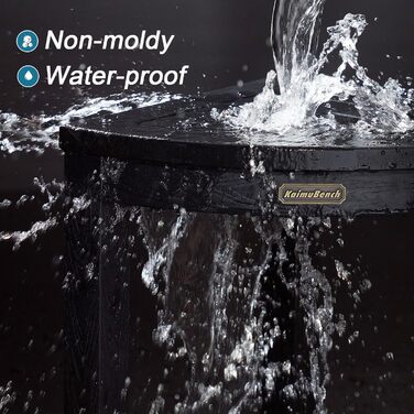 Крісло для душу Eck-Duschhocker, водонепроникне, з полівудного дерева, для ванної кімнати, стілець для душу, стілець для душу з регульованими ніжками, неслизький, білий (чорний)