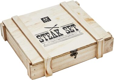 Набір ножів ZWILLING Gourmet 7-ти та 6-ти предметний, з автозаточкою, з нержавіючої сталі, чорні ручки Twin Grip, комплект з 12 предметів