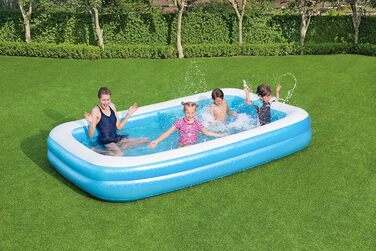Bestway 54150 Сімейний надувний басейн для дітей, 305x183x46 см, синій