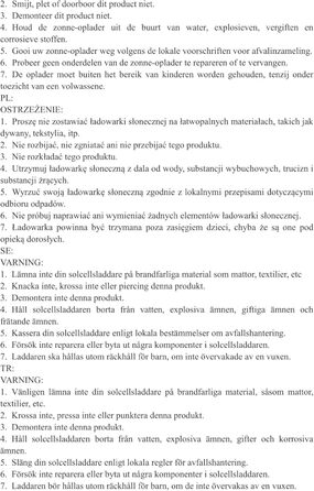 Ефективність перетворення 30 Вт ETFE Портативна сонячна панель для кемпінгу Сонячний зарядний пристрій Зовнішня сонячна панель Складний похід з 2-портовим USB-портом для мобільного телефону Планшетна камера Подорожі Екстрений трекінг Чорний, 25