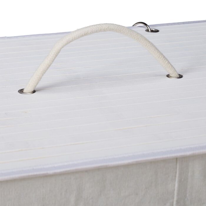 Кошик для білизни Relaxdays з бамбука та кришкою