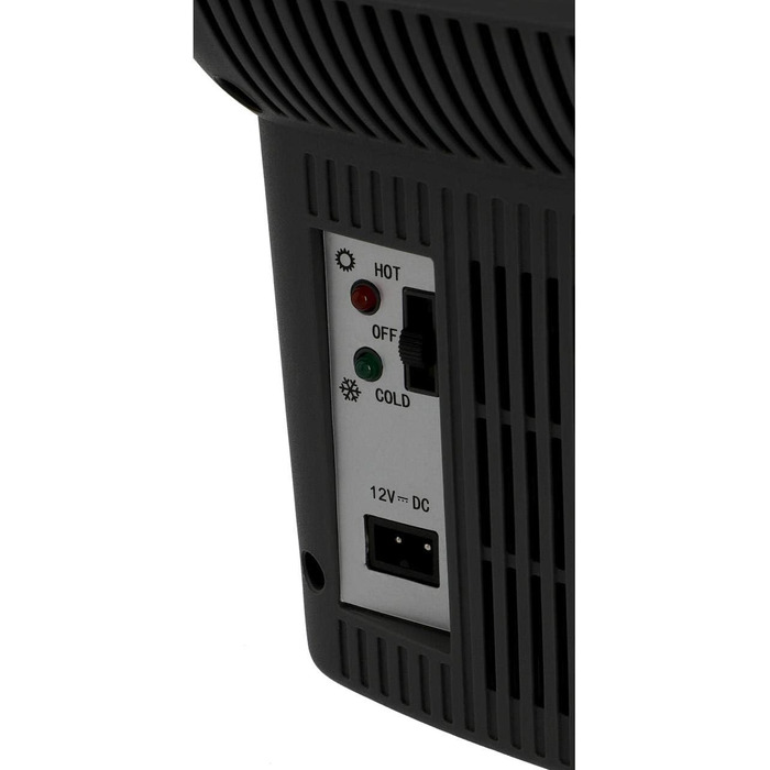 Термоелектричний блок охолодження та підігріву 12 Вольт для автомобіля та розетки, можна пристебнути в автомобілі, чорний, світло-сірий (6 літрів), 16