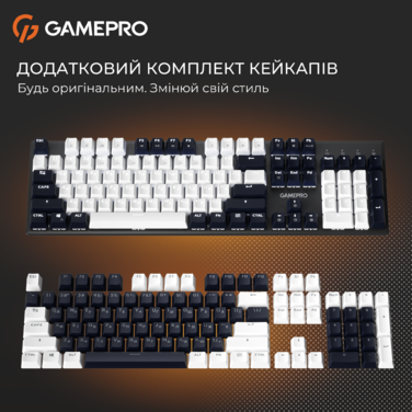 Дротова механічна клавіатура GamePro Genesis Metallic (MK144B) 100% Red switches