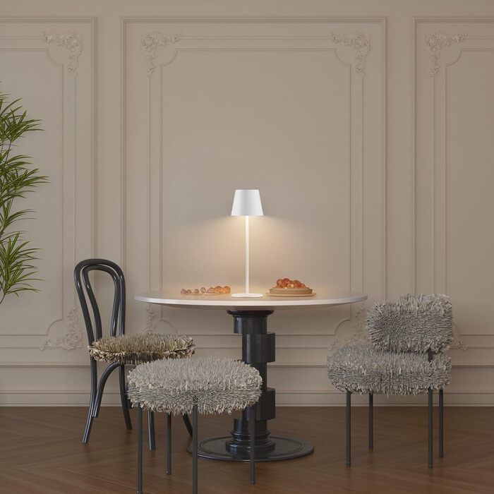 LED-лампа K-Bright 2 шт. з регулюванням яскравості, акумуляторна, бездротова, перезарядна, 3000K/4000K/6000K, 3 колірні температури, USB-C, IP54, водонепроникна, білий (2 шт.)