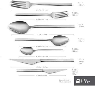 Набір столових приборів Karaca Sedir Elegance, 84 шт., сріблястий, для 12 осіб, придатний для миття в посудомийній машині