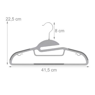 Набір гумових вішалок для одягу Relaxdays