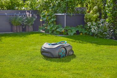 Робот-газонокосачка Gardena Smart Sileno Free Set 600 м²: LONA Intelligence, обрізка по краю, без кабелю, тиха робота, керування через додаток (19921-20)