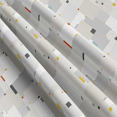 Леонадо Вісенті 2 шт. комплект постільної білизни з бавовни 135x200 в сіро-білу смужку, Сучасний наволочка на блискавці (200 х 220 см)
