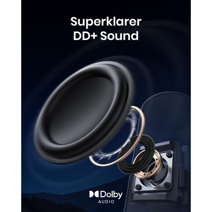 NEBULA Capsule 3 Laser GTV: Міні-проектор з лазером, 1080p, 300 ANSI Lumen, Wi-Fi, Dolby Digital, Автофокус, 120 дюймів, 2.5 години роботи від акумулятора