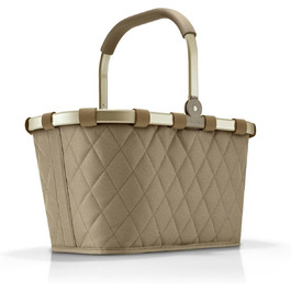 Сумка-шопер Reisenthel Carry Bag Frame Rhombus Olive – велика містка сумка з внутрішньою кишенею, водонепроникний дизайн