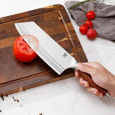 Набір ножів Wildmok 7 предметів: кухонний набір з німецької сталі з ручками з пакавуду