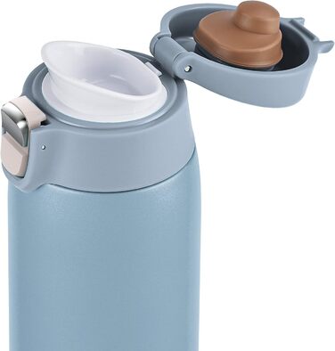 Термокружка Emsa N21518 Travel Mug Light | 0.4 л, нержавіюча сталь, 8 год гаряче/16 год холодне, BPA Free, блакитний колір