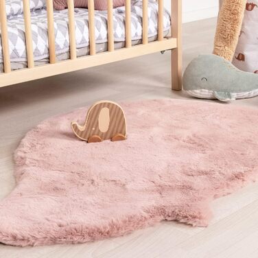 ФРААІ Дитячий килимок Home & Living - Huggy Whale Pink - 70x120см - - Монохромний, Тваринний - Сучасний - Дитяча кімната, Дитяча кімната - Хлопчики - Дівчатка - Ковролін 70 х 120 см Рожевий