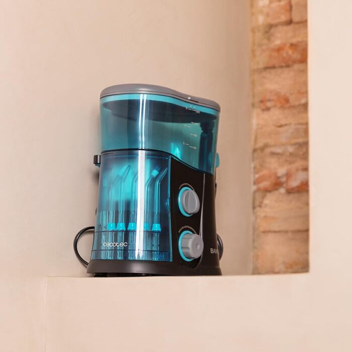 Cecotec Munddusche Bamba ToothCare 1200 Jet Pro: 7 насадок, LED-дисплей, 10 режимів тиску, UV-дезінфекція