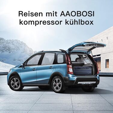 Кемпінгова сумка-холодильник AAOBOSI 72L з WiFi, USB, 12/24/240V -20°C для авто, вантажівки, човна, кемпінгу