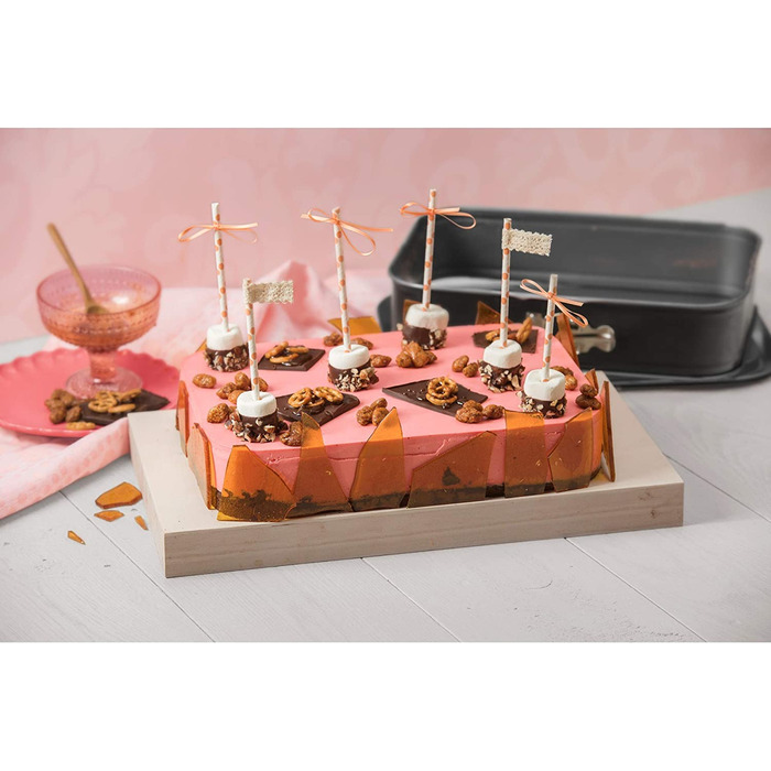 Форма для випічки Kaiser Inspiration прямокутна 36 x 24 см з кришкою, антипригарне покриття, для тірамісу, з плоскою основою, витікає, легко закривається