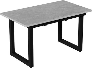 Розсувний обідній стіл Merax, 140/180x80x75 см, білий, металеві ніжки