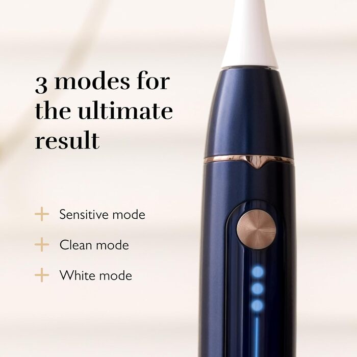 Електрична звукова зубна щітка Silk'n SonicYou з акумулятором на 300 днів (темно-синій)