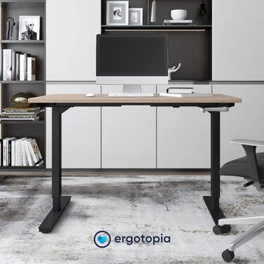 Регульований стіл Ergotopia Desktopia для дому та офісу | Білий | Без стільниці