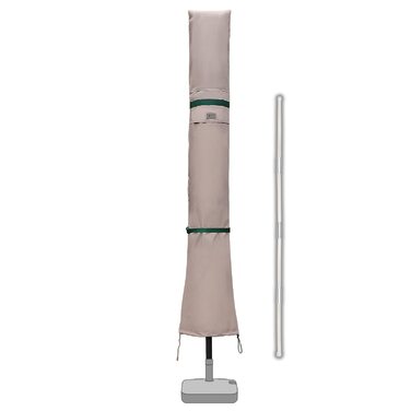 Чохол для садового парасоля Sekey: захисна накидка з вентиляційними отворами, 100% поліестер, водонепроникний, 220 x 30/50 см, хакі