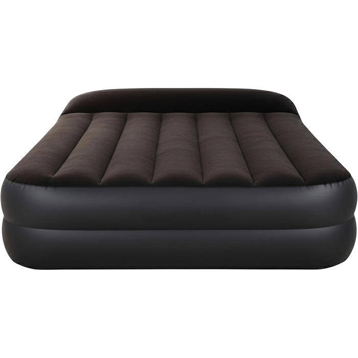 Надувний матрац-ліжко AVENLI для 2 осіб, 203x152x46 см, з інтегрованою помпою, флаокована поверхня, для дому та кемпінгу