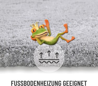 Килимок для ванної кімнати з м'якого флюсу, антиковзний, пральний, Porto Azzurro (55 x 65 см, 60 x 100 см, прямокутний)