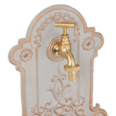 Розкішний настінний фонтанчик Relaxdays з золотим та сірим декором