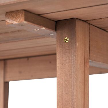 Розкладний столик напівкруглої форми Relaxdays з дерева