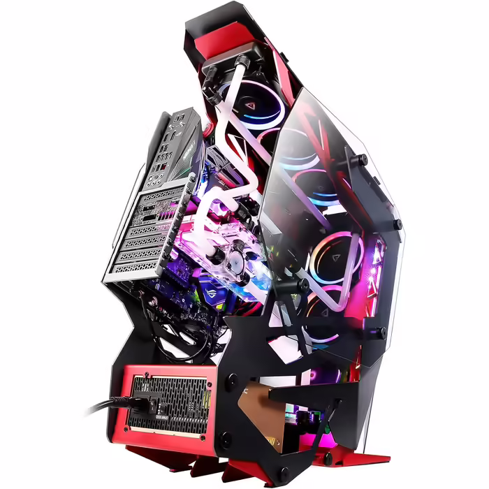 Ігровий корпус Antec Torque Midi-Tower чорний/червоний, алюмінієвий, підтримка ATX/EATX/ITX/Micro ATX