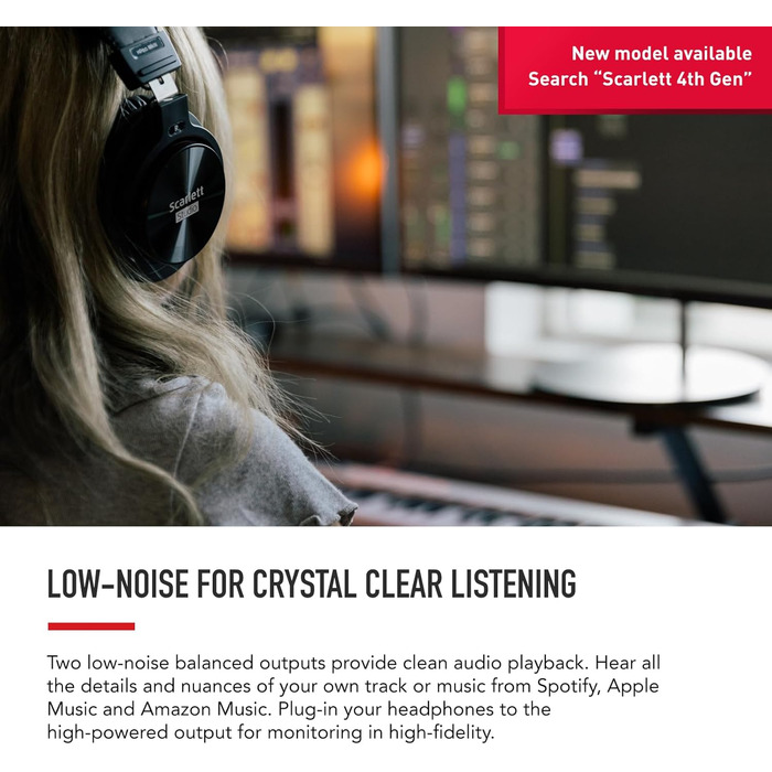 Focusrite Scarlett Solo 3rd Gen USB Аудіоінтерфейс для гітаристів, вокалістів та музикантів - Bundle