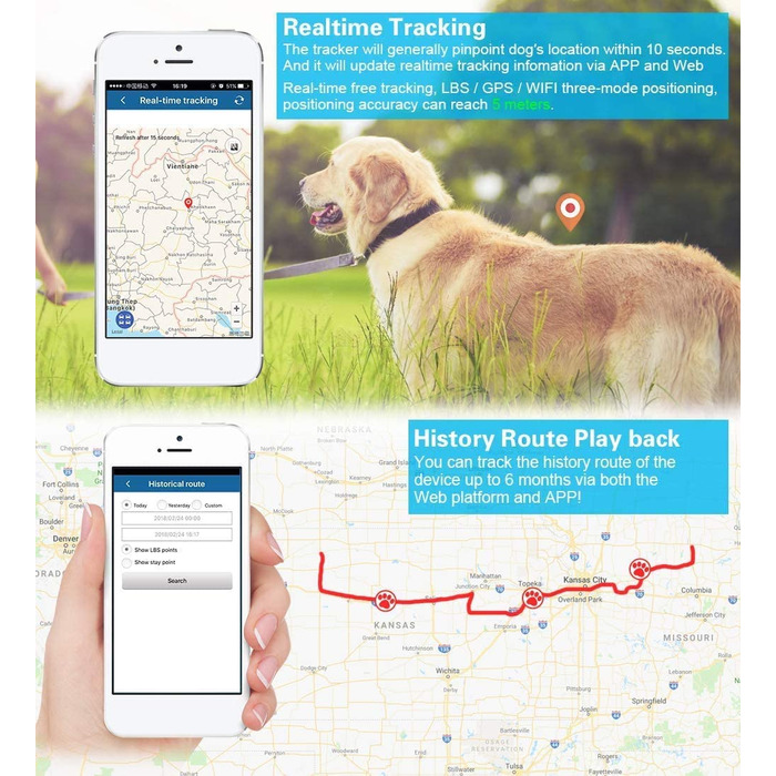 Міні-GPS-локатор Zeerkeer, GPS-трекер для маленьких домашніх тварин у режимі реального часу, tk911 для собак, котів, пристрій відстеження, локатор нашийника для домашніх тварин, водонепроникний пристрій для відстеження маршрутів, безкоштовний додаток 2G-T